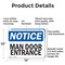 Signmission Man Door Entrance OSHA Notice Sign, Aluminum, 14in W x 10in L, 2PK OS-2PACK-NS-A-1014-L-14133 - alternate 2